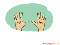 Saubere Hände Clipart - Corona Bilder kostenlos zum Drucken