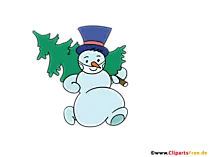Schneemann mit Schutzmmaske - Bilder zum Coronavirus