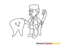 Dentist Clip Art black and white