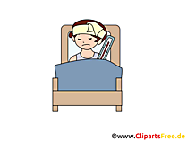 Kind im Krankenhaus Illustration zum Thema Medizin