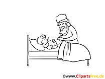 Krankenhaus Zeichnung, Clipart, Bild, Grafik