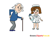 Krankenkasse Cartoon, Bild, Clipart