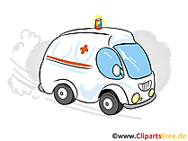 Krankenwagen Clipart, Bild, Cartoon, Grafik