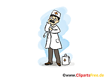 Medizin und Gesundneit Clipart, Bild, Cartoon