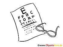 Medizinbilder Sehtest beim Augenarzt