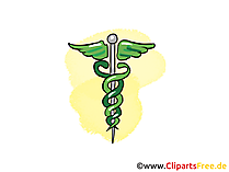 Naturmedizin Symbol Clipart, Bild, Cartoon