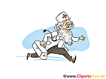Notarzt, Nothilfe Clipart, Bild, Cartoon, Grafik gratis