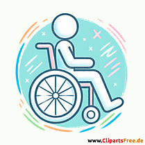 Rollstuhlfahrer Clipart - Bilder zum Herunterladen