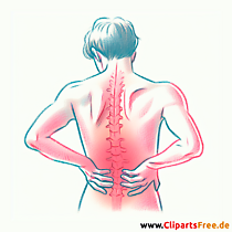 Rückenschmerzen Clipart - Bilder zum Herunterladen