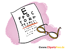 Sehtest Clipart, Bild, Cartoon gratis