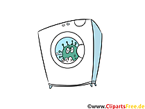 Wäsche, Waschmaschine, Sauberkeit Clipart-Bild