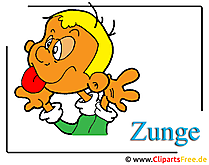 Zunge Clipart free Junge