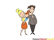 Aile illüstrasyon, resmi clipart