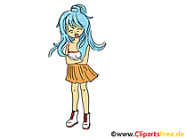 Anime Illustration, Bild, Comic, Cartoon