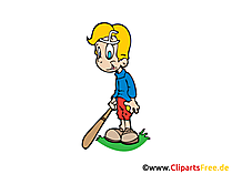 Baseballspieler Bild, Clipart, Illustration, Grafik, Zeichnung kostenlos