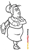 Böse Frau, Ärger transparentes Clipart