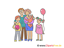 Happy Family Clip Art, Illustration, Image free