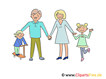 Happy Family Clipart, Illustration, Picture, Image free