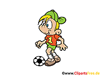Kinderfussball Bild, Clipart, Illustration, Grafik, Zeichnung kostenlos