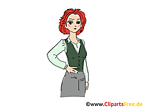 Lehrerin Manga Bild, Clipart, Comic, Cartoon, Grafik