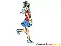 Manga Females Clip Art