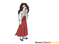 Manga Girl Bild, Clipart, Comic, Cartoon, Grafik