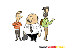 Menschengruppe, Menschen-Bilder, Cliparts Menschenfiguren