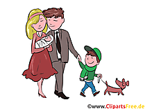 Młoda rodzina darmowe cliparty, ilustracje, zdjęcie