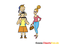 Papa, Mama, Kind Clipart - Menschen, Menschen-Bilder, Cliparts Menschen