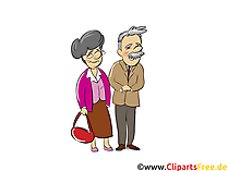 Rentner, Rentnerpaar - Menschen, Menschenbilder, Cliparts Menschen