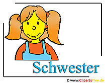 Schwester Clipart free Mädchen