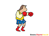 Training Boxen Clipart, Bild, Cartoon, Illustration