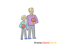 Vater und Sohn Familie Illustrationen und Cliparts