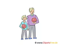 Vater und Sohn Familie Illustrationen und Cliparts