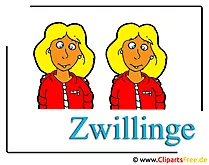 Zwillinge - Menschen Clipart free