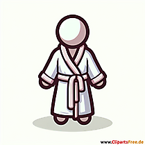 Bademantel Clipart - Bilder zum Thema Kleidung