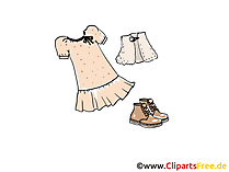 Damenkleider Clipart, Bild, Illustration, Grafik,  Image kostenlos