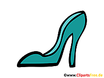 Frauenschuh Bild, Clipart, Zeichnung, Illustration, Comic gratis