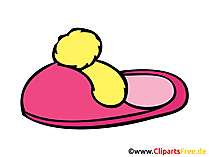 Hausschuhe Bild, Clipart, Zeichnung, Illustration, Comic gratis