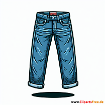 Jeans Clip Art - Bilder zum Thema Mode
