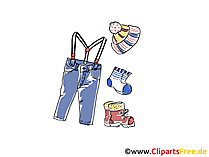 Kindermode Clipart, Bild, Illustration, Grafik,  Image kostenlos