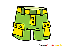 Kurze Hose Bild, Clipart, Illustration