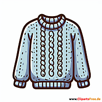 Pullover Clipart - Bilder zum Thema Kleidung