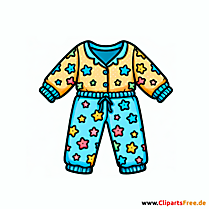 Pyjama Clipart - Bilder zum Thema Kleidung
