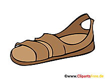 Sandalen Bild, Clipart, Zeichnung, Illustration, Comic gratis