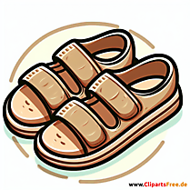 Sandalen Clipart - Bilder zum Thema Kleidung