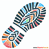 Schuhabdruck Clipart
