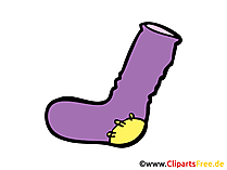 Socken Bild, Clipart, Zeichnung, Illustration, Comic gratis