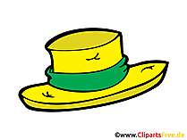 Strohhut Bild, Clipart, Zeichnung, Illustration, Comic gratis