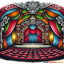 Clipart Theater, Bühne, Saal